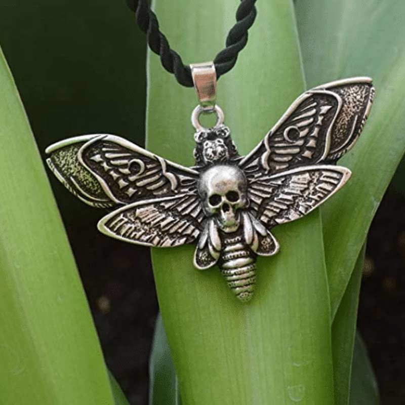 Death Head Moth Pendant Necklace