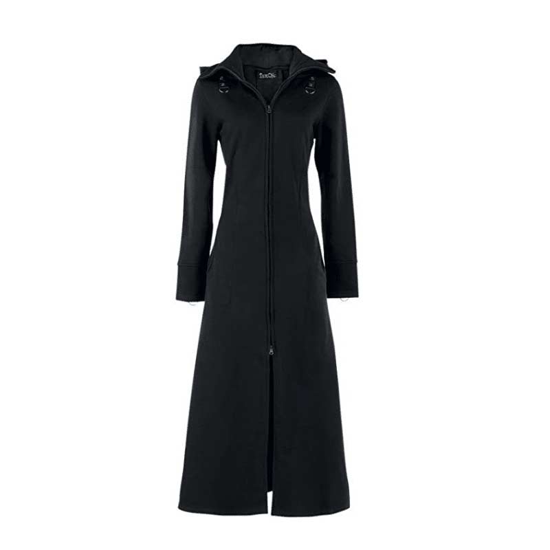 特注製品 LADY MAXI TRENCH COAT【ブラック】 チェスターコート www