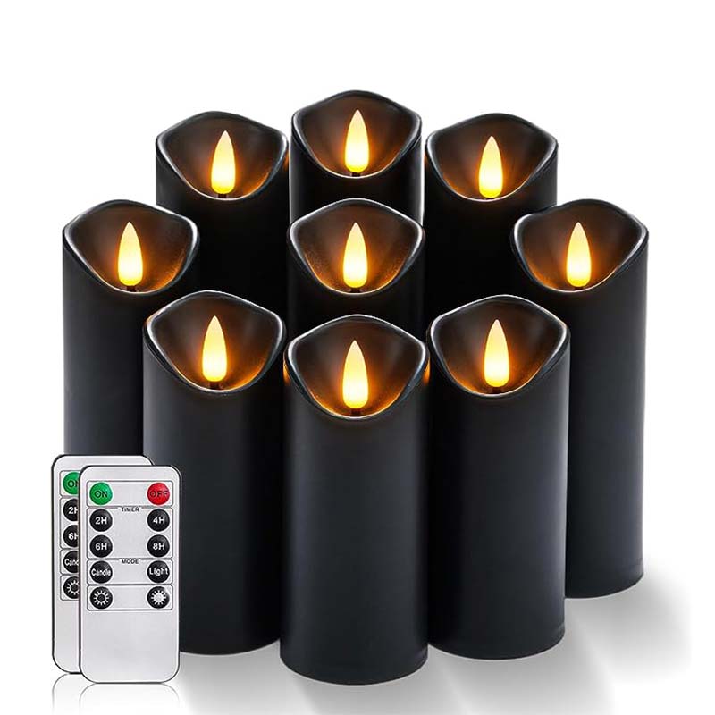 Black Flameless Candles