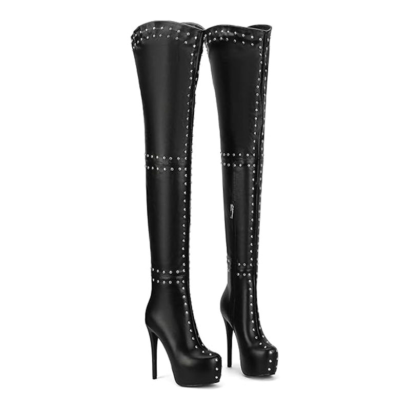 Studded Over The Knee Boots