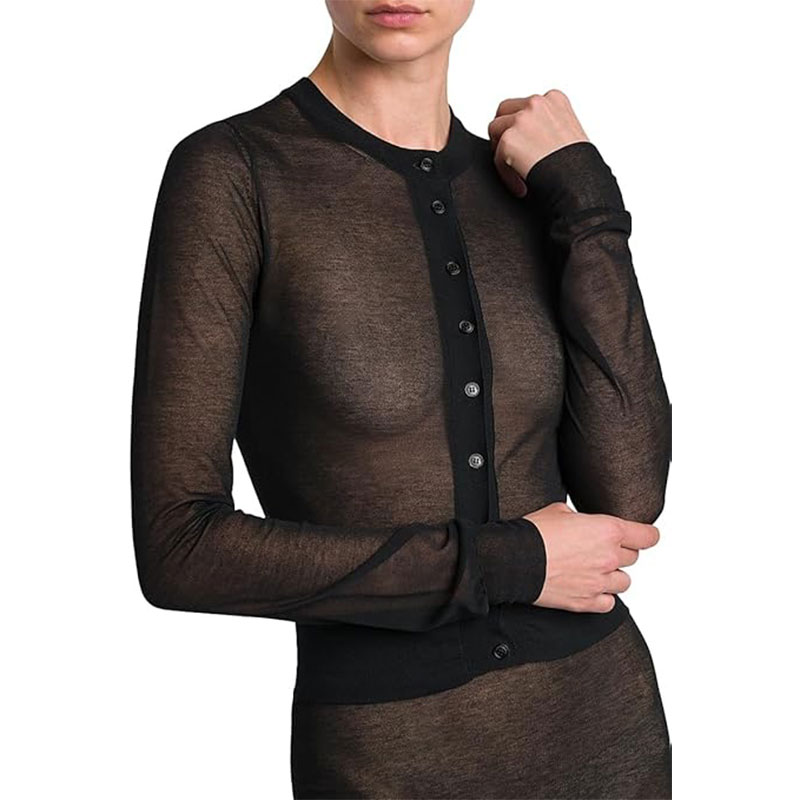 Stella McCartney Sheer Knit Cotton-Blend Cardigan