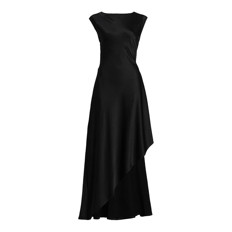 Jason Wu Collection Asymmetric Satin Fit Flare Gown