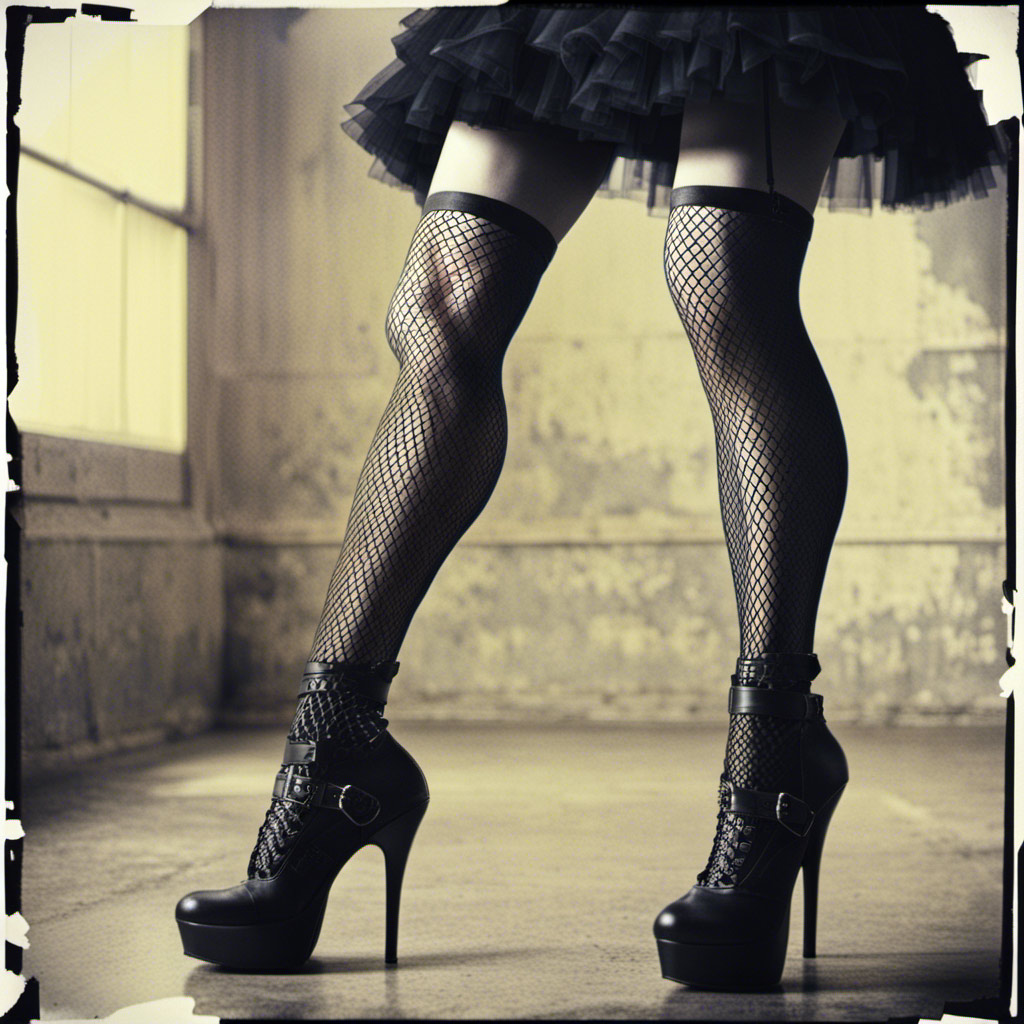A woman wearing high heels and a tutu