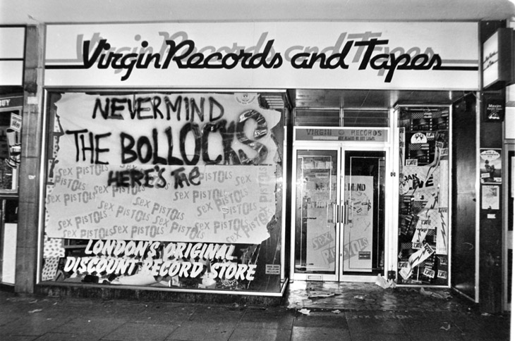 Virgin Records Sex Pistols Never Mind Storefront