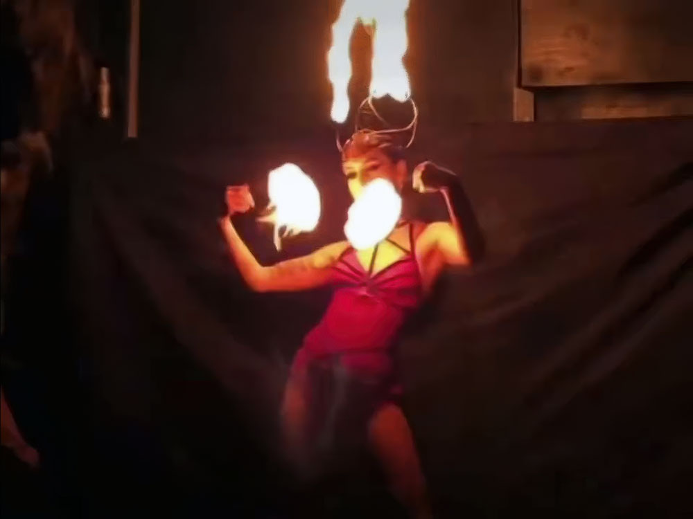 Ariel Peake Fire Dancing