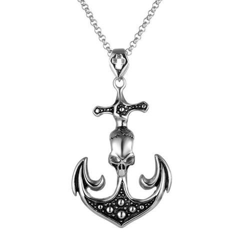 Cool Stainless Steel Gothic Seaman Pendant Charm