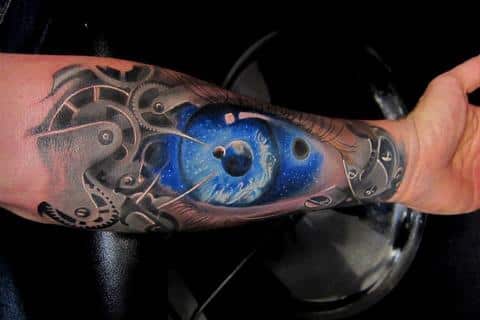 another steampunk eye tattoo
