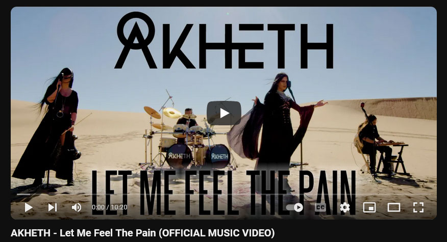 AKHETH - Let Me Feel The Pain (OFFICIAL MUSIC VIDEO)