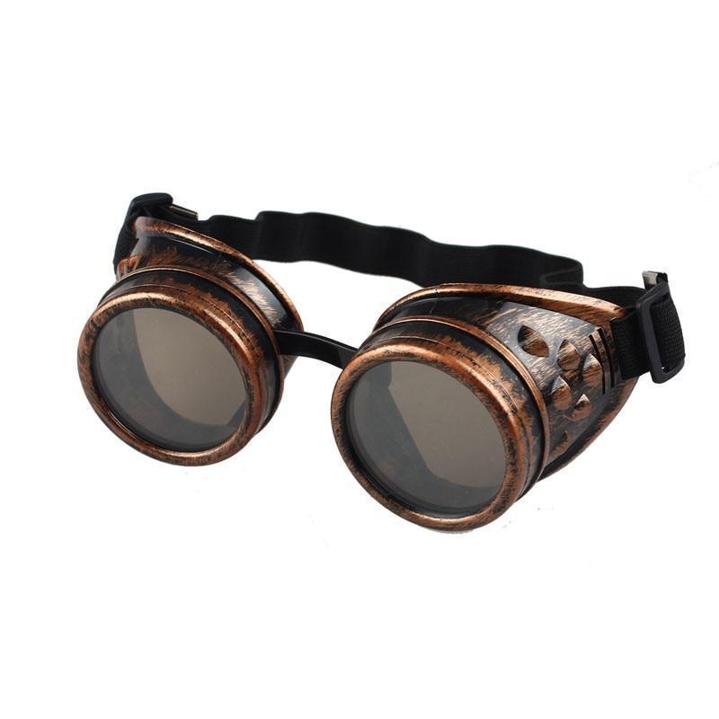 unisex bronze copper black and silver steam punk sunglasses