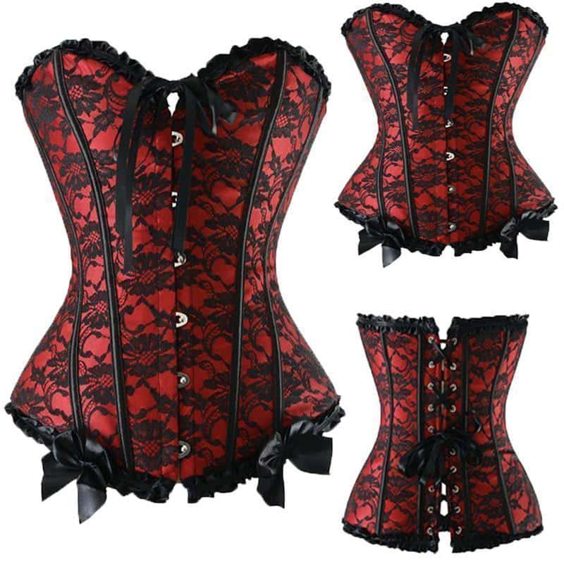 Hot Women's Lacey Corsets - Available in Plus Size - The Black Ravens