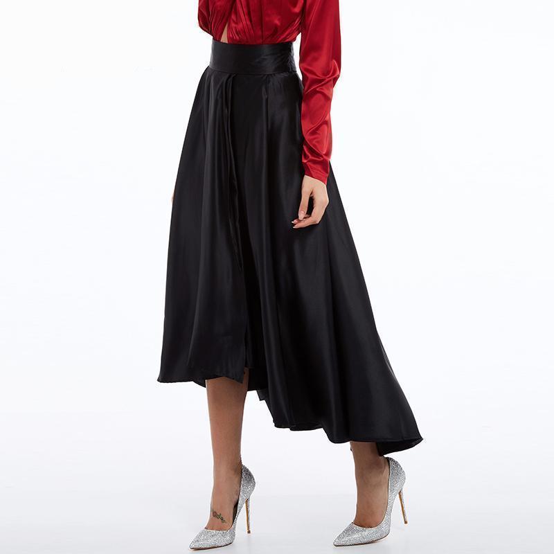 Ankle-Length Traditional Gothic Pleated Skirt - The Black Ravens