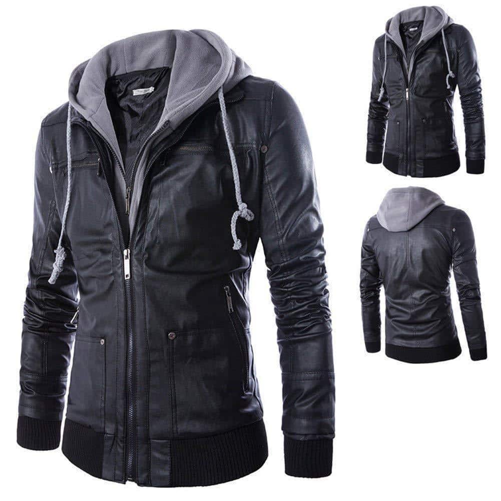 Badass Alternative Genuine Leather Zipper Jacket For Men - The Black Ravens