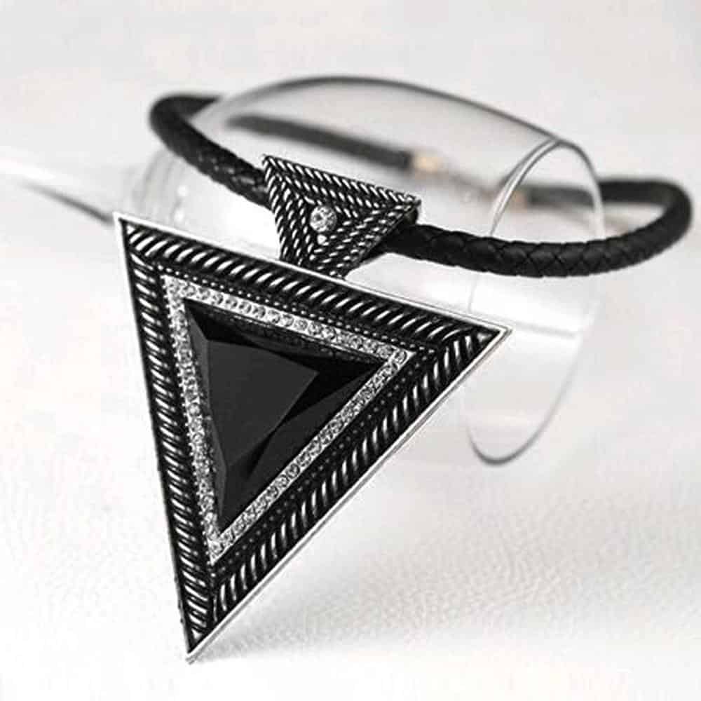 Beautiful Black Triangular Pendants For Women - The Black Ravens