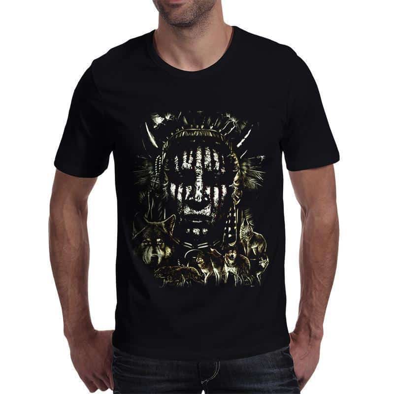 Black Jungle Savage T-Shirt For Guys - The Black Ravens
