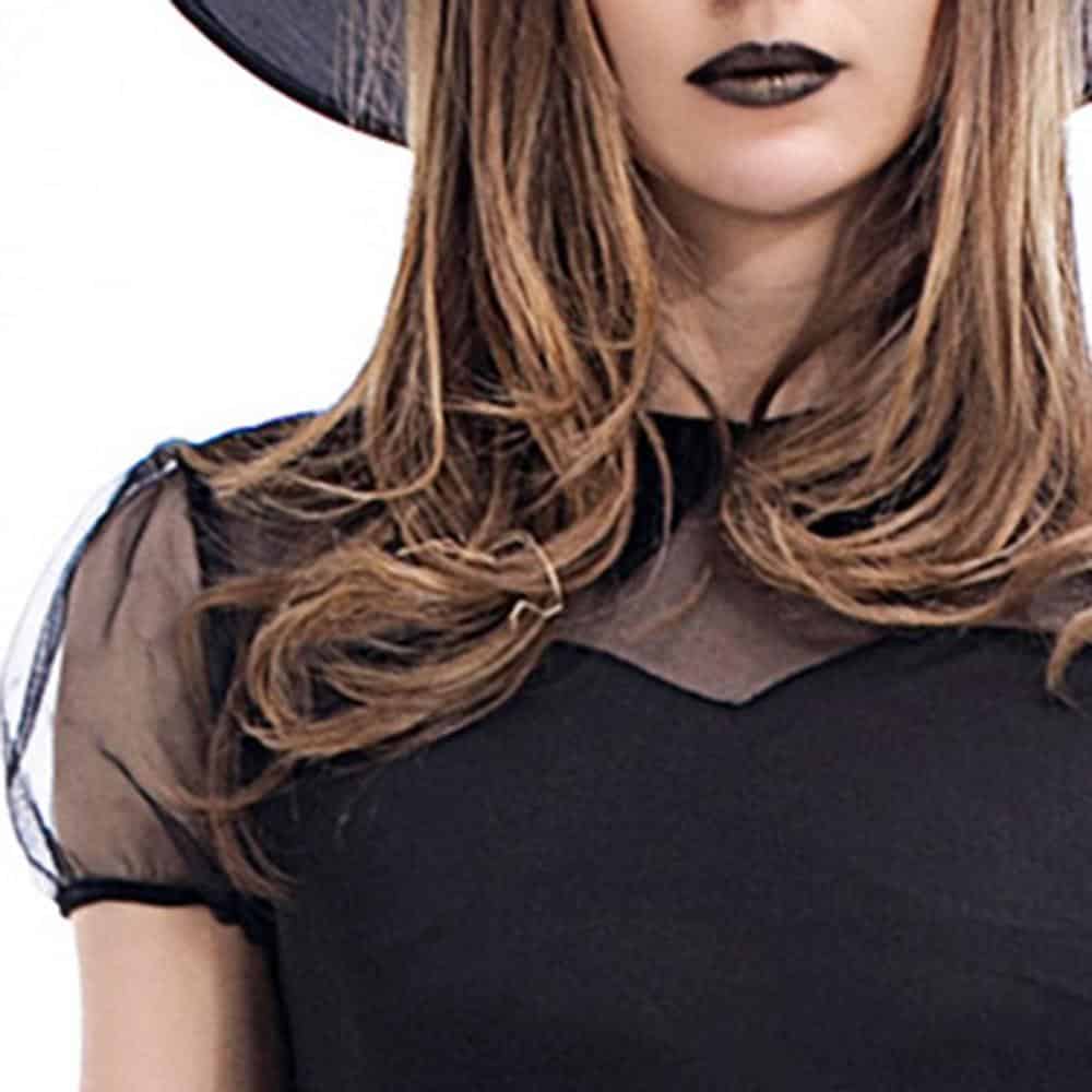 Classic Halloween Gothic Witch Dress Set - The Black Ravens