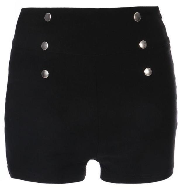Classy Women's Slim High Waist Shorts - The Black Ravens