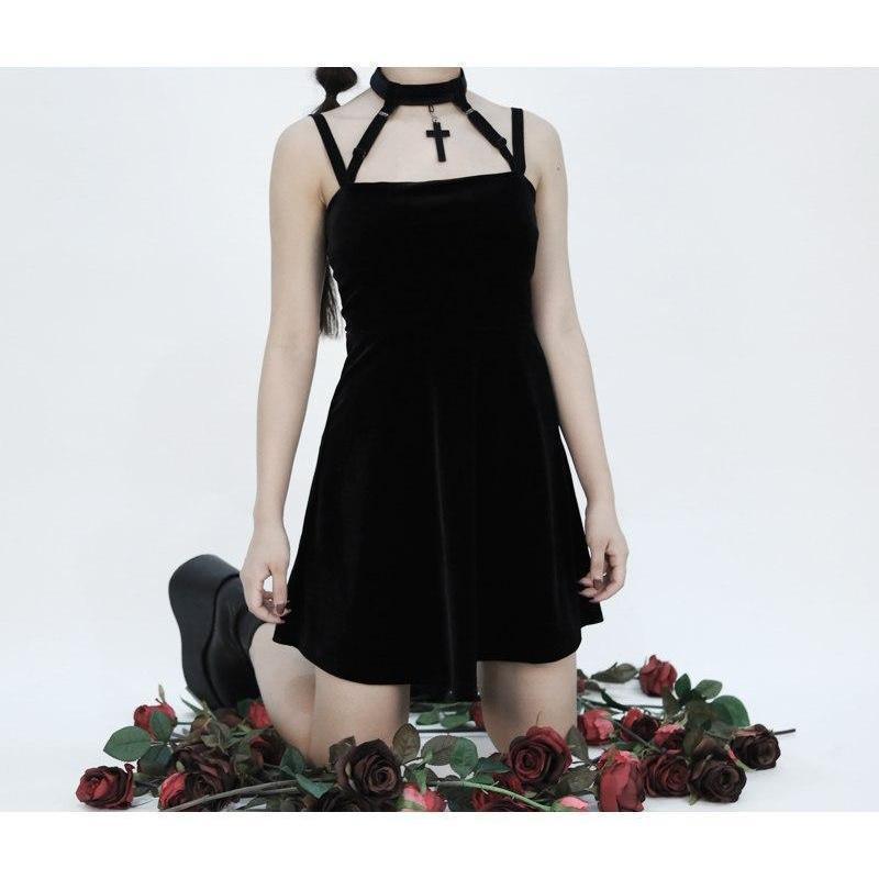 Cute Gothic Sexy Mini Dress - The Black Ravens
