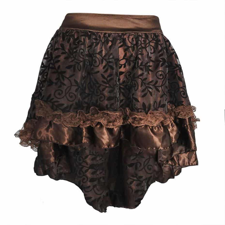 Cute Steampunk Vintage Lace Skirt - The Black Ravens