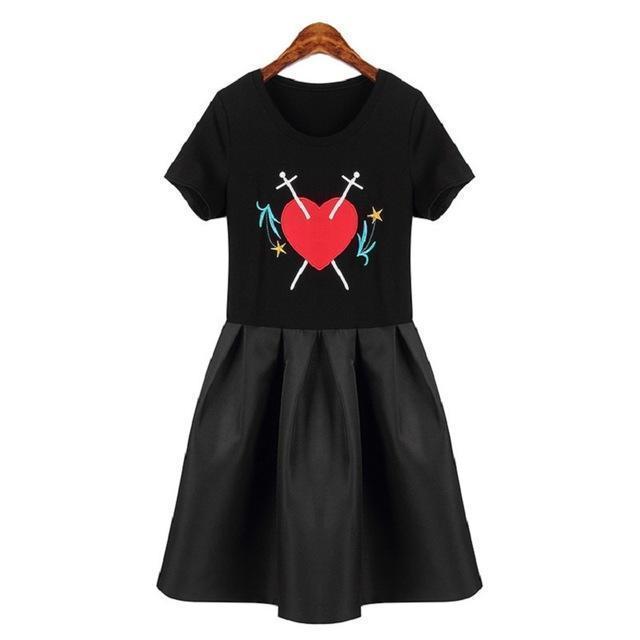 Cute Sword Through Your Heart Dresses - The Black Ravens