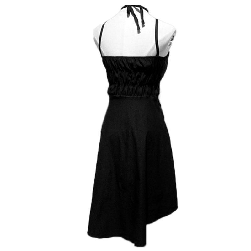 Gothic Sleeveless Star Neckline Dress - The Black Ravens