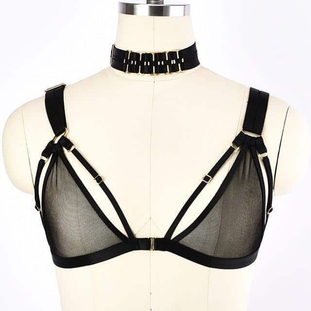 Hot and Sexy Mesh Bralette Lingerie - The Black Ravens
