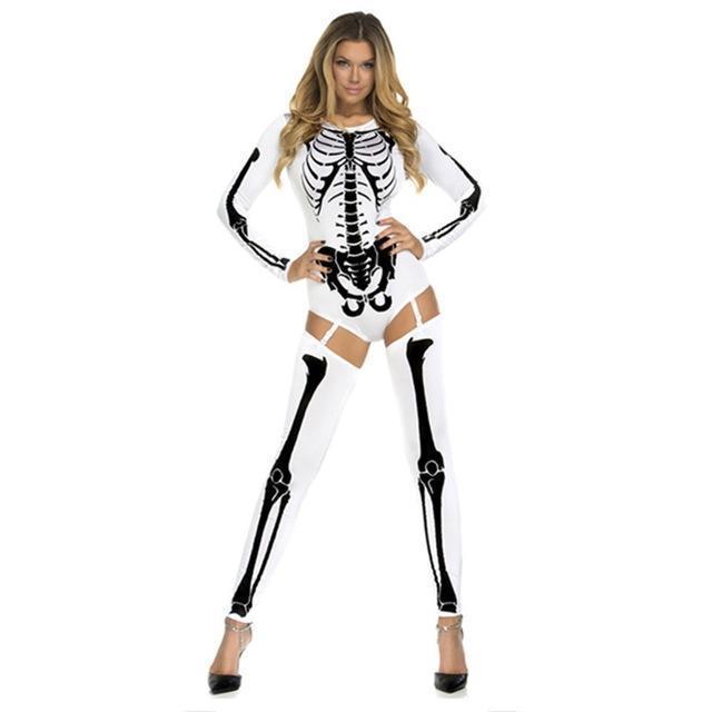 Hot and Sexy Skeleton Top and Pants Set - The Black Ravens
