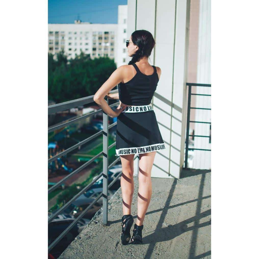 Hot Girls Mini-Dress and Music Top Combination - The Black Ravens