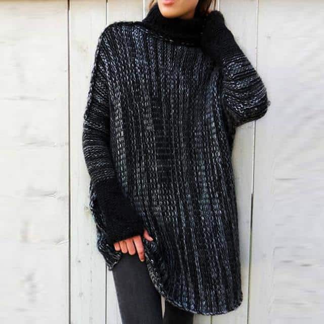 Knitted Winter Sweater For Women - The Black Ravens