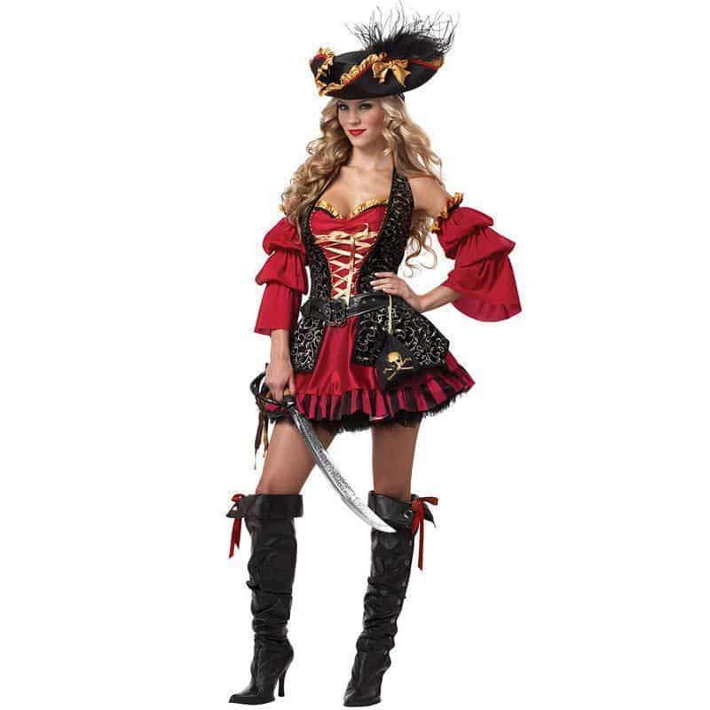 Ladies Tight Pirates Costumes - The Black Ravens