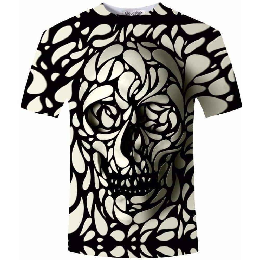 Psychedelic 3D Face Tee - The Black Ravens