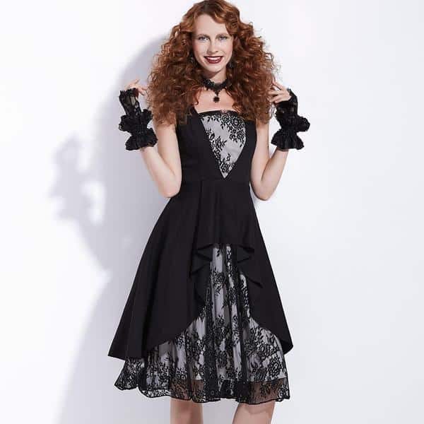 Retro Style A-Line Party Gown - The Black Ravens