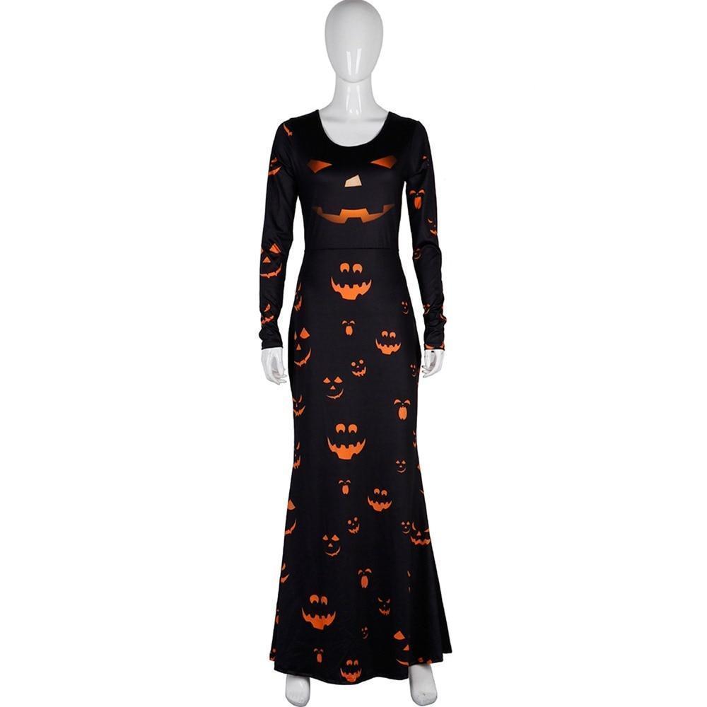 Scary Pumpkin Ladies' Sexy Halloween Dress - The Black Ravens