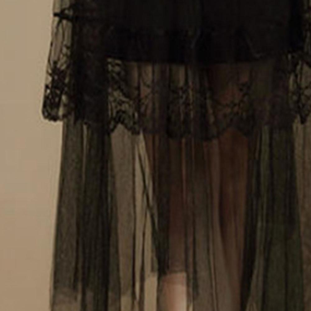Sexy Asymmetrical Silhouette Gothic Skirt - The Black Ravens