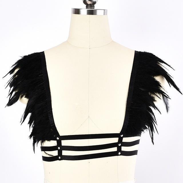 Sexy Bare-Bust Ladies' Harness - The Black Ravens