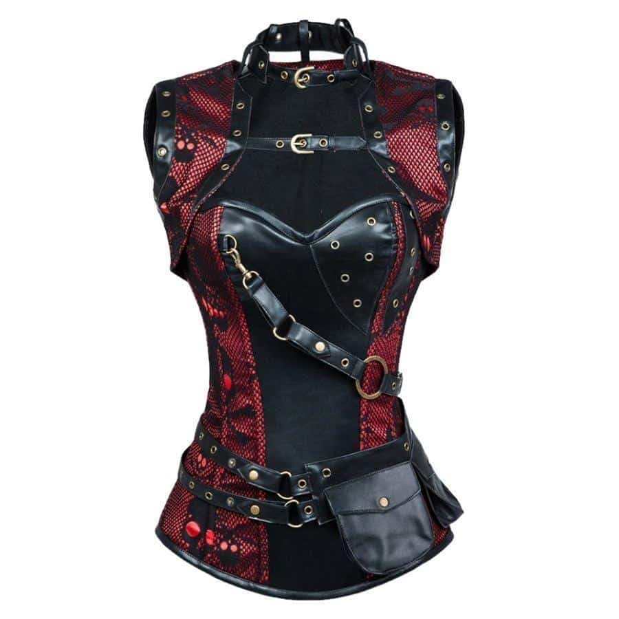 Sexy Deadpool Inspired Steampunk Corsets - The Black Ravens