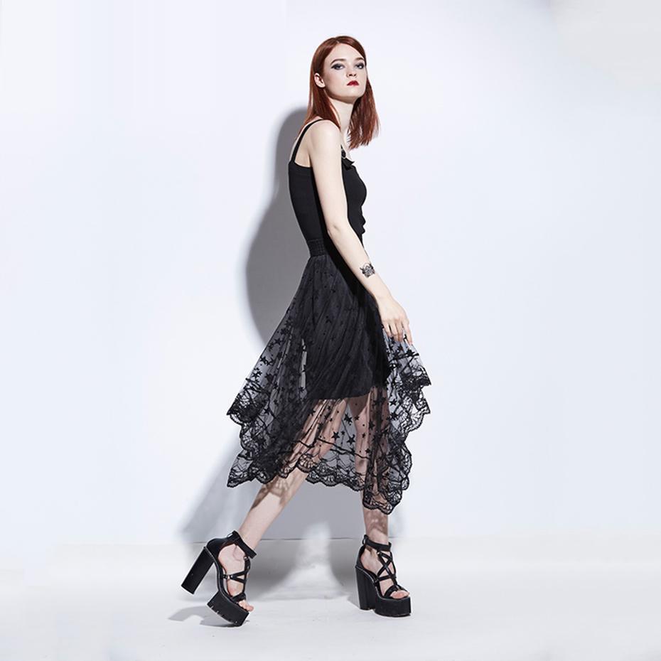 Sexy Floral Mesh Lace Skirt - The Black Ravens