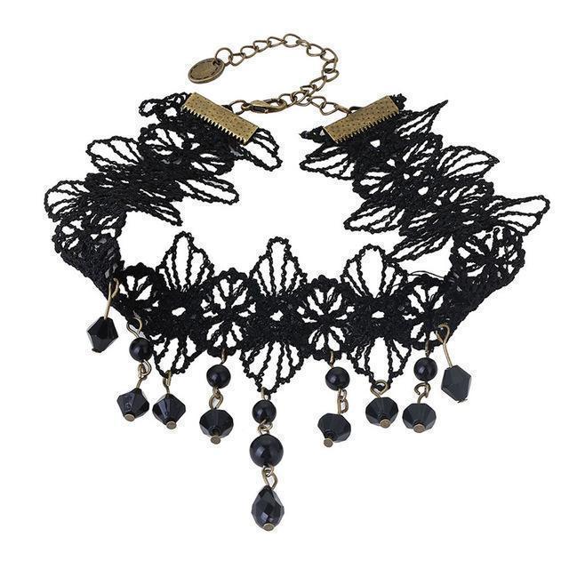 Sexy Ladies Lacey Choke Necklace - Multiple Designs Available - The Black Ravens