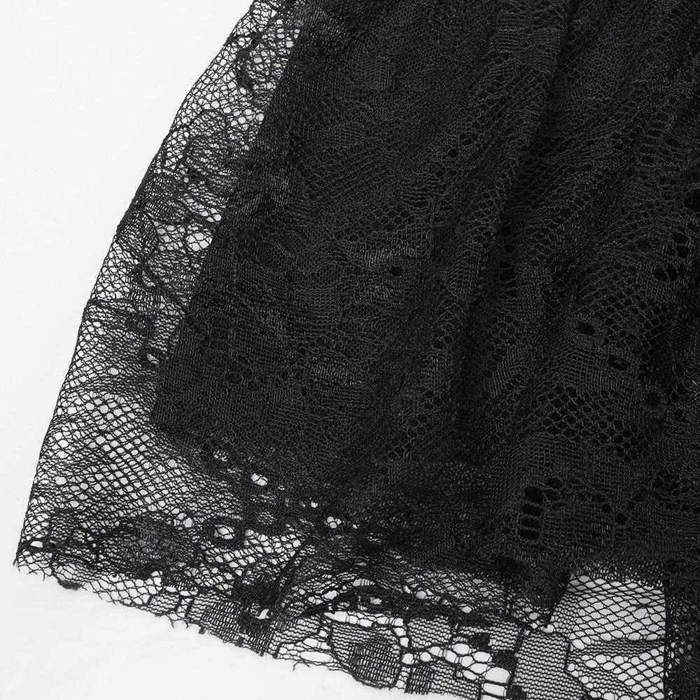 Sexy Midi Lace Bodycon Mesh Dress - The Black Ravens
