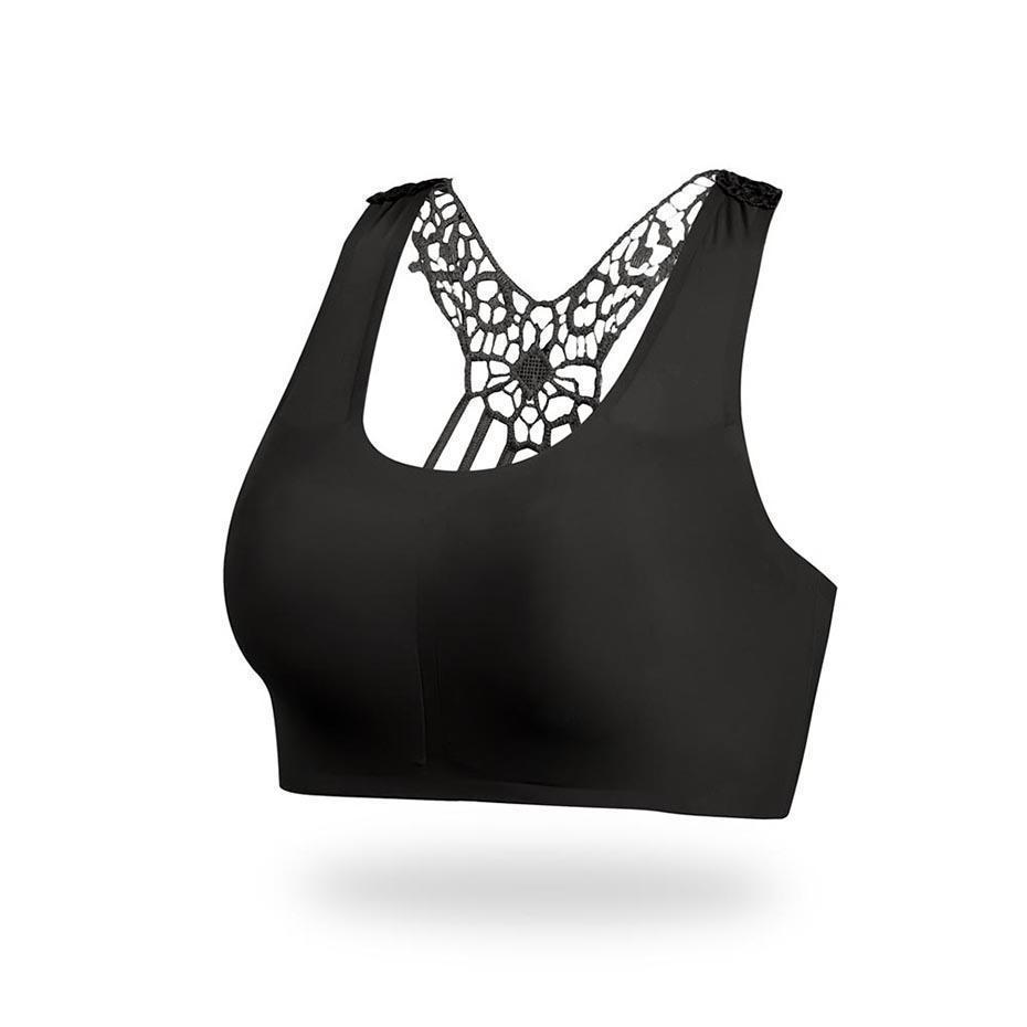 Sexy Seamless Hollow Back Gothic Lace Bras - The Black Ravens