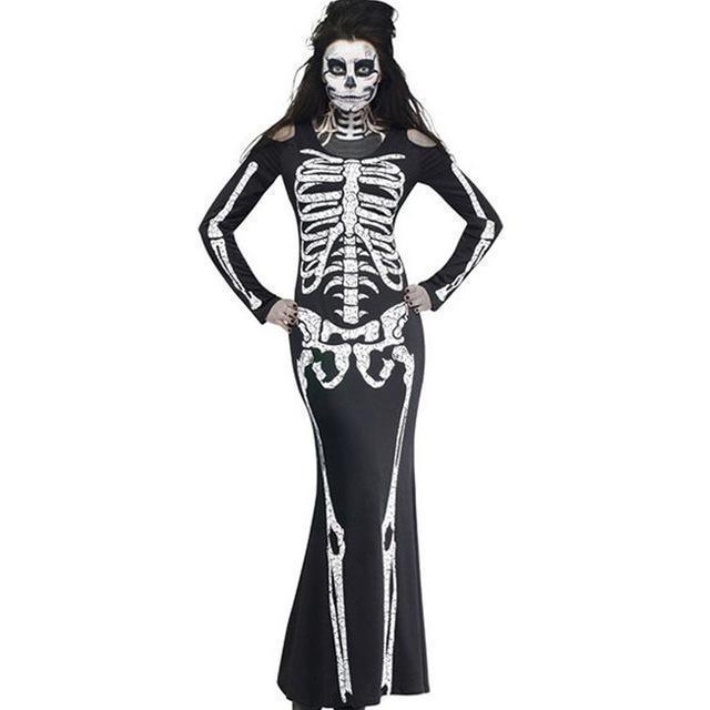 Sexy Skeleton Lady Mermaid Dress - The Black Ravens