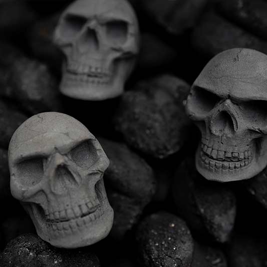 Skull Charcoal - The Black Ravens