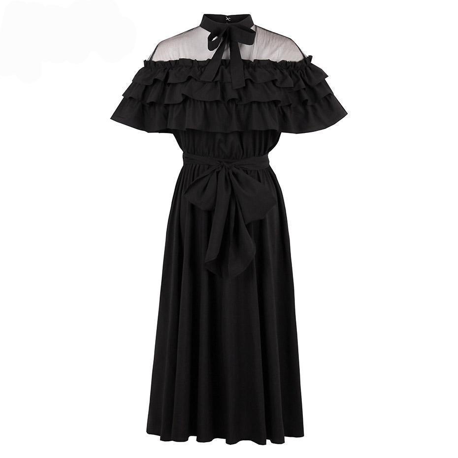 Vintage Victorian Style Gothic Dress - The Black Ravens