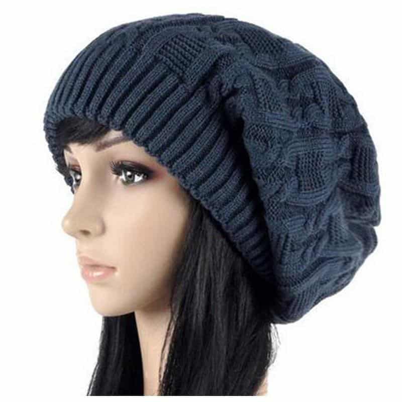 Women's Warm Knitted Loose Hippie Beanies - The Black Ravens