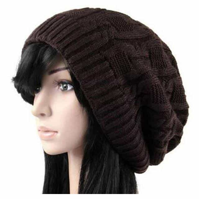 Women's Warm Knitted Loose Hippie Beanies - The Black Ravens